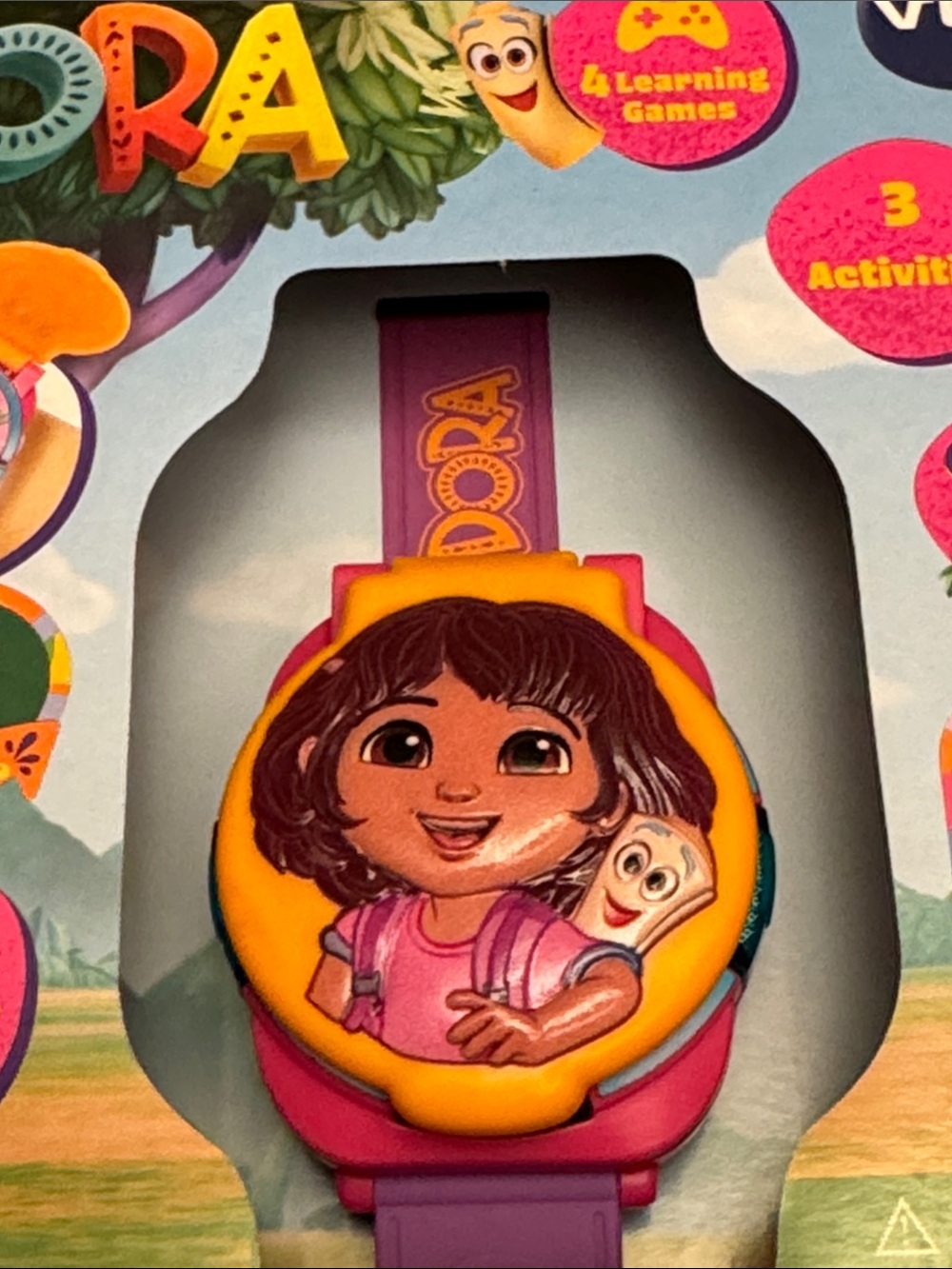 VTech Dora Learning Adventure Watch - Pink & Yellow - Picture 7 of 8
